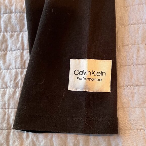 Calvin Klein Performance Stretch Yoga Workout Capris, black, size M - Picture 7 of 8